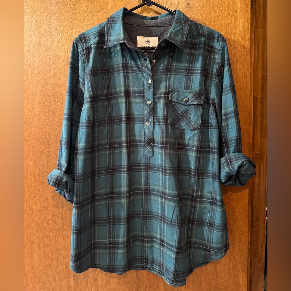 Legendary Whitetails Women’s Flannel Button Down Long Shirt